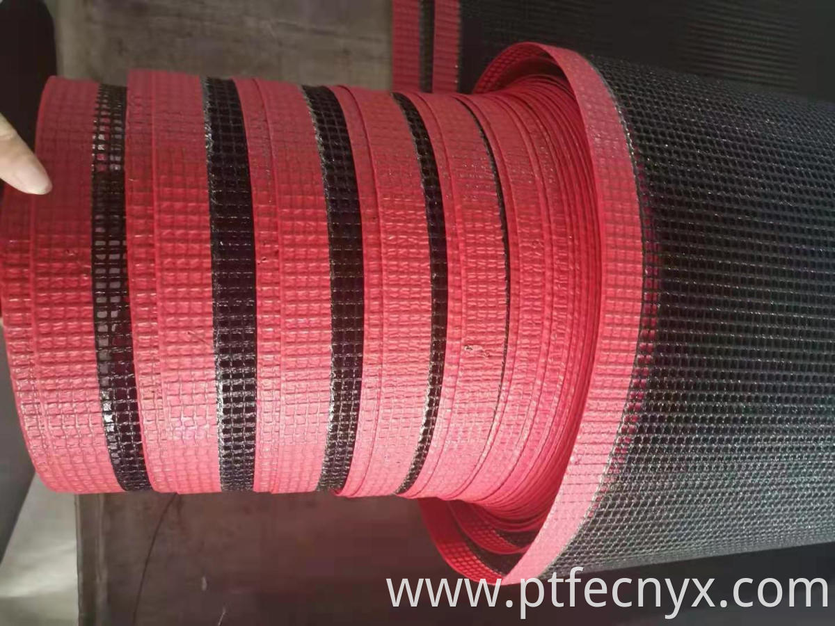 PTFE coated open mesh conveyor belt